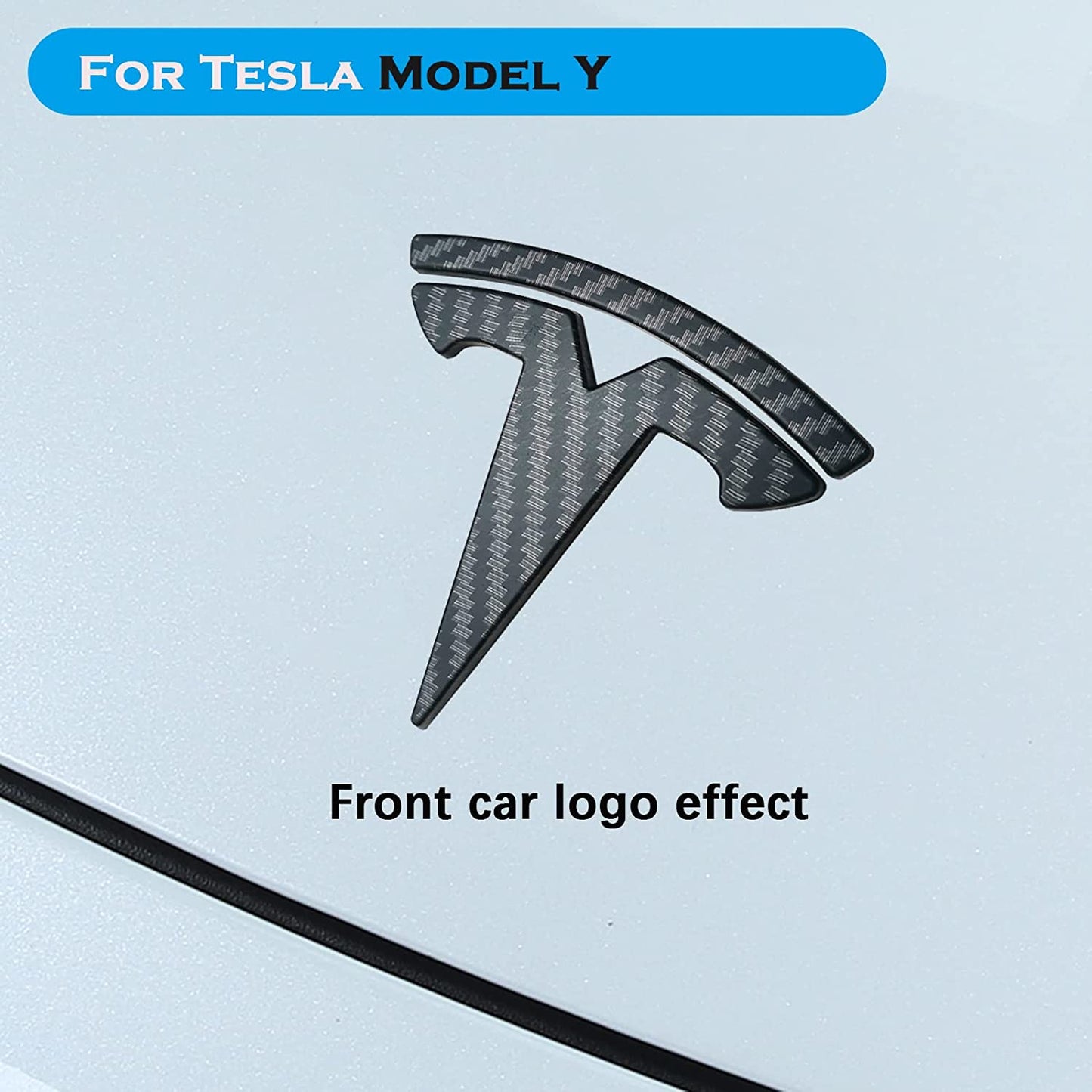 Model Y Steering Wheel/Front Trunk/Rear Trunk Logo Sticker Cover Emblem Badge Decals